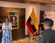 La embajadora de Reino Unido en Ecuador, Elizabeth Green.