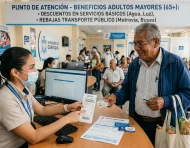 Referencial. Adultos mayores reciben atención prioritaria y descuentos en servicios y transporte en Guayaquil.