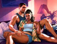 Ilustración del protagonista del juego GTA VI.