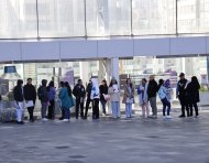 Largas filas de usuarios a la espera de ser atendidos se han convertido en una constante durante los últimos meses en la Plataforma Norte.