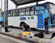 La ATM inició la instalación del sistema de pago electrónico y monitoreo ITOR en los buses urbanos de Guayaquil.