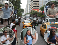 Rafael Naranjo (30 años), Bryan Manzaba (31), Angie Palma,  Astrid Blacio (21) y Arleth Zambrano (21) visualizan una ciudad segura, con desarrollos tecnológicos y oportunidades.