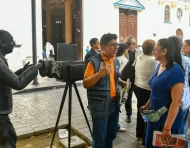 Nelson Tubay, quien fue editor de Diario EXPRESO y dedicó años a contar las historias de Guayaquil, también estuvo presente en la despedida de la edición impresa.