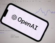 Fotografía del logotipo de OpenAI.