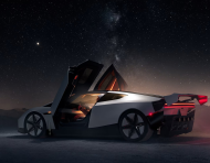 El auto deportivo Tesla Roadster fue presentado tras casi una década de espera.
