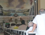 Misas en la parroquia Nuestra Señora del Perpetuo Socorro al día siguiente de la muerte del padre Patricio Sánchez.