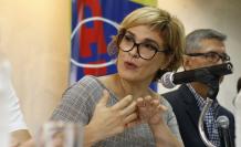 La alcaldesa Cynthia Viteri, en una de sus primeras intervenciones como administradora de Guayaquil