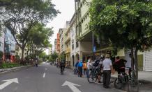 Ciclistas en el centro