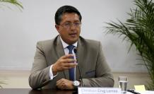 Rueda de prensa de Christian Cruz, actual presidente del Cpccs.