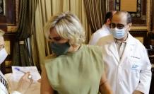 La alcalddsa, Cynthia Viteri, en el informe sobre las cifras del coronavirus en Guayaquil