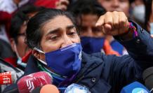 En la imagen, el indígena ambientalista y candidato presidencial ecuatoriano Yaku Pérez.