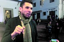 En la foto aparece Edwin Peña  representante del Turismo en Bogatá
