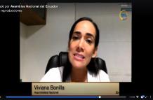 Viviana Bonilla en el Pleno Coronavirus