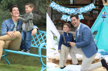 Carlos Luis Andrade y su hijo, Joaquín.