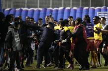Aucas Guayaquil City pelea
