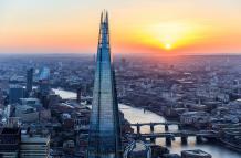 Londres y su edificio Shard, de 300 metros de altura