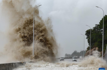 Afectaciones en China por el Tifón Gaemi