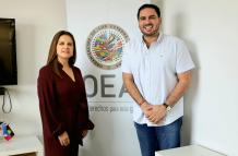 Andres Fantoni y Gina Ochoa OEA