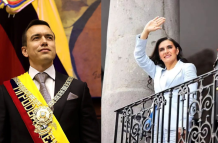 El presidente Daniel Noboa escogió a Verónica Abad como su binomio en la papeleta electoral de los comicios del 2023.