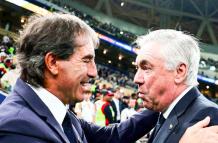 Carlo Ancelotti y Guillermo Almada en la final de la Copa Intercontinental.