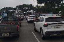 TRAFICO EN VIA A LA COSTA