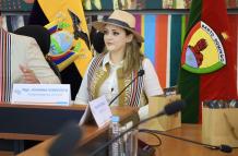 Johanna Verdezoto enfrenta un proceso de juicio político en la Asamblea.