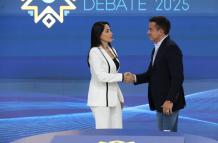 Luisa González y Daniel Noboa