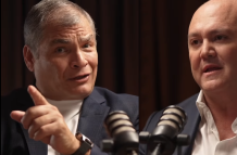 El expresidente prófugo, Rafael Correa, y Diego Borja, excandidato vicepresidencial de la correísta Luisa González, han mantenido un discurso para atacar a Daniel Noboa.