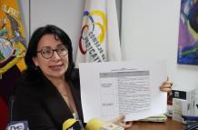 Solanda Goyes cuestiona aspectos del reglamento del proceso de selección de jueces constitucionales, que el Consejo de la Judicatura busca aprobar.