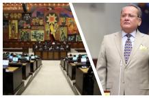 El asambleísta del Partido Socialcristiano, Alfredo Serrano, aseguró que el proyecto de Ley de Inteligencia no contará con los votos de su tienda política para su aprobación. Fotomontaje