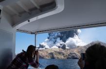 Erupción en Nueva Zelanda