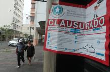 Bares clausurados