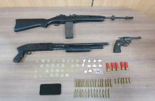banda capturada armas de fuego