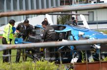 Helicoptero policial caído