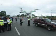 operativo via a la costa dron