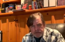 Mark Hamill. Homenaje a trabajadores de salud. Captura de pantalla.
