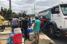 sin agua en Los Vergeles