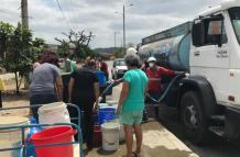tanquero con agua
