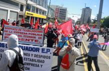 En Quito se realizaron protestas durante el aislamiento.