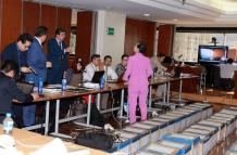 Diligencia. El procurador Íñigo Salvador intervino en el sexto día de audiencia preparatoria en el caso Sobornos.