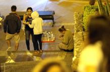Paseo. En las noches el cerro Santa Ana es visitado por cientos de personas que van hasta el mirador.