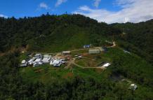 Imagen del proyecto minero Cascabel en Imbabura. 