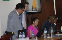 Diligencia. Wilson Toainga subrogó ayer a la fiscal general, Diana Salazar, durante el testimonio fallido.