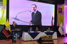 Eduardo Ferrer Mac-Gregor Poisot, presidente de la Corte Interamericana de Derechos Humanos, durante la inauguración de foro del Sistema Interamericano de Derechos Humanos.