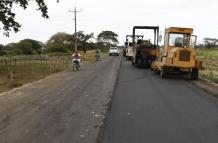 Vía Macul-El Carmen. Aunque desde fines de septiembre la contratista retomó las tareas de asfaltado, no hay fecha para la conclusión de la obra. 