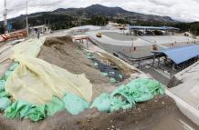 Deslaves. Los trabajos de contención realizados en la terminal no fueron efectivos.