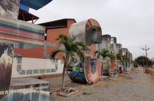 Un aspecto actual de las letras gigantes que promocionan al país.