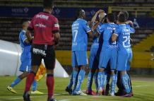 Momento de celebración de los jugadores de la U. Católica.