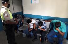 LOS CUATRO DETENIDOS