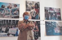 a sala exhibe parte del archivo de la lucha del colectivo y de los horrores a los que se enfrentaron.